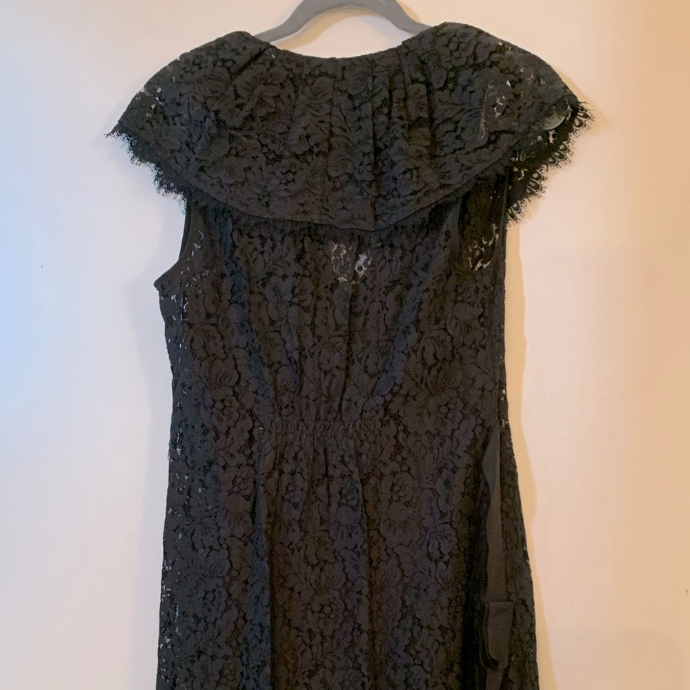 Bcbg Black Lace Midi Dress - Gem